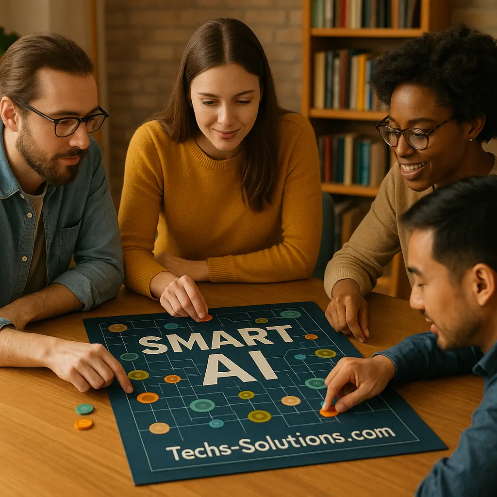 AI Realistic group of friends